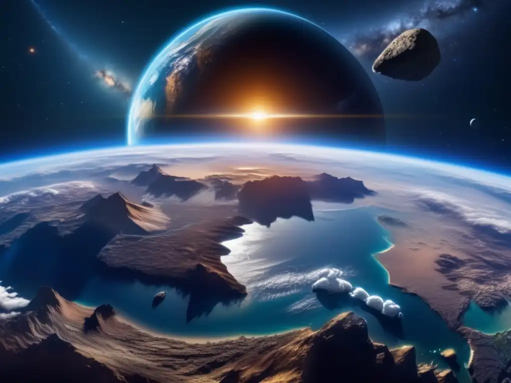 Influencia de asteroides en cambio climático: una imagen impactante que muestra la delicada relación entre la Tierra y el universo
