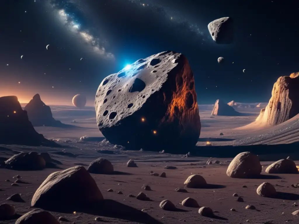 Influencia asteroides en cuerpos celestes: 8k imagen impactante muestra la influencia de asteroides en cuerpos celestes