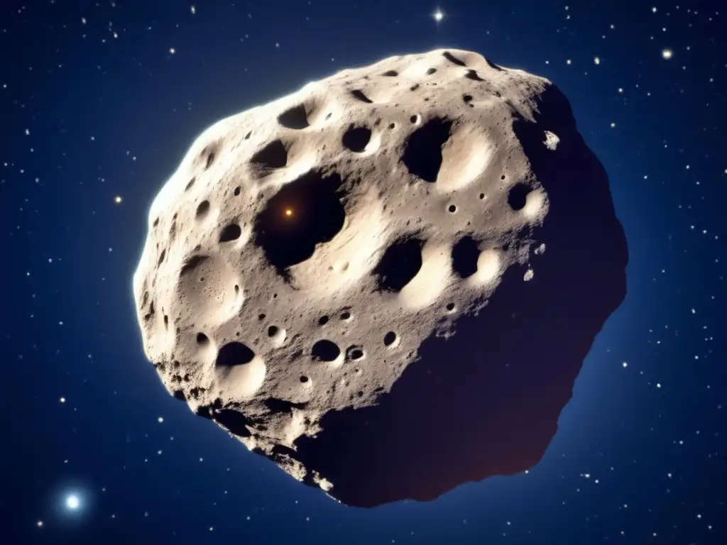 Influencia asteroides en cuerpos celestes con textura y tamaño comparable a una luna, flotando en el espacio