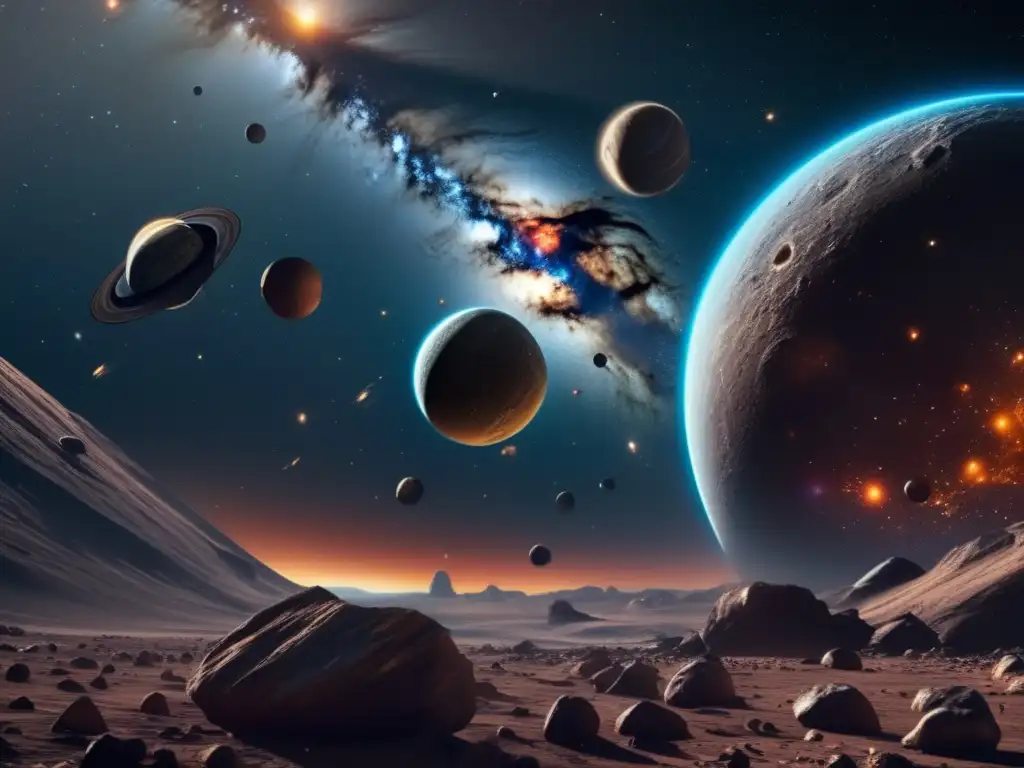 Exploración internacional asteroides: Imagen impresionante de 8k que captura la esencia del artículo
