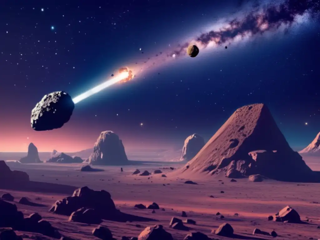 Interpretaciones legales amenaza espacial: asteroide