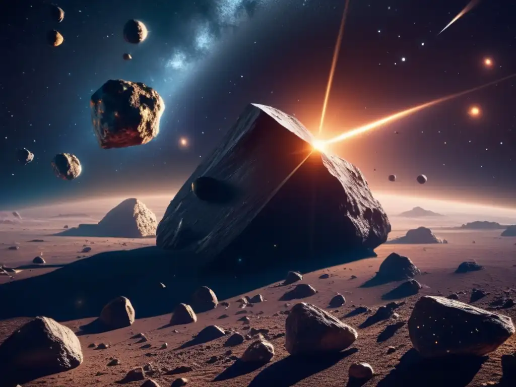 Juegos de Rol Evacuaciones Asteroide en el espacio: ¡Espectacular imagen en 8k de asteroides, minas y tecnología avanzada!