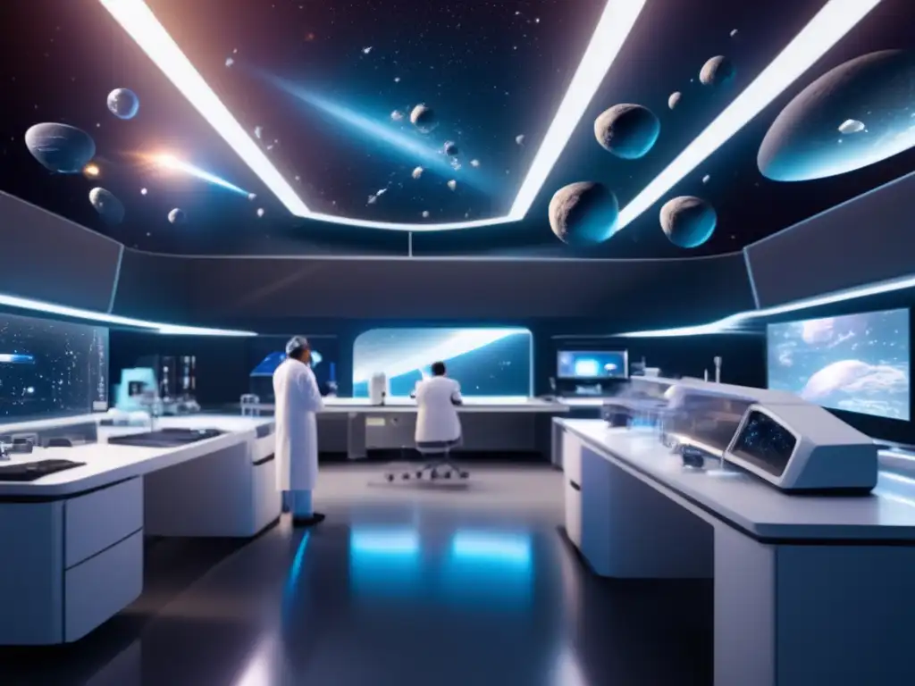 Laboratorio futurista en el espacio: Extracción biomoléculas asteroides medicina