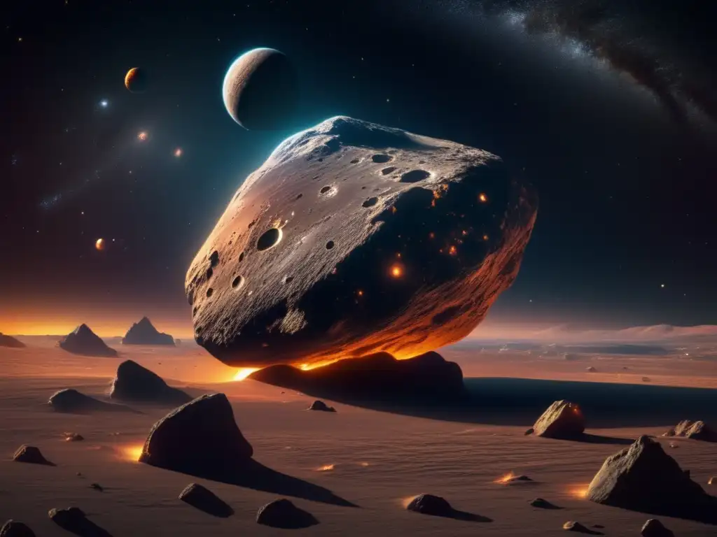 Majestuoso asteroide en el espacio: Obras literarias inspiradas en asteroides
