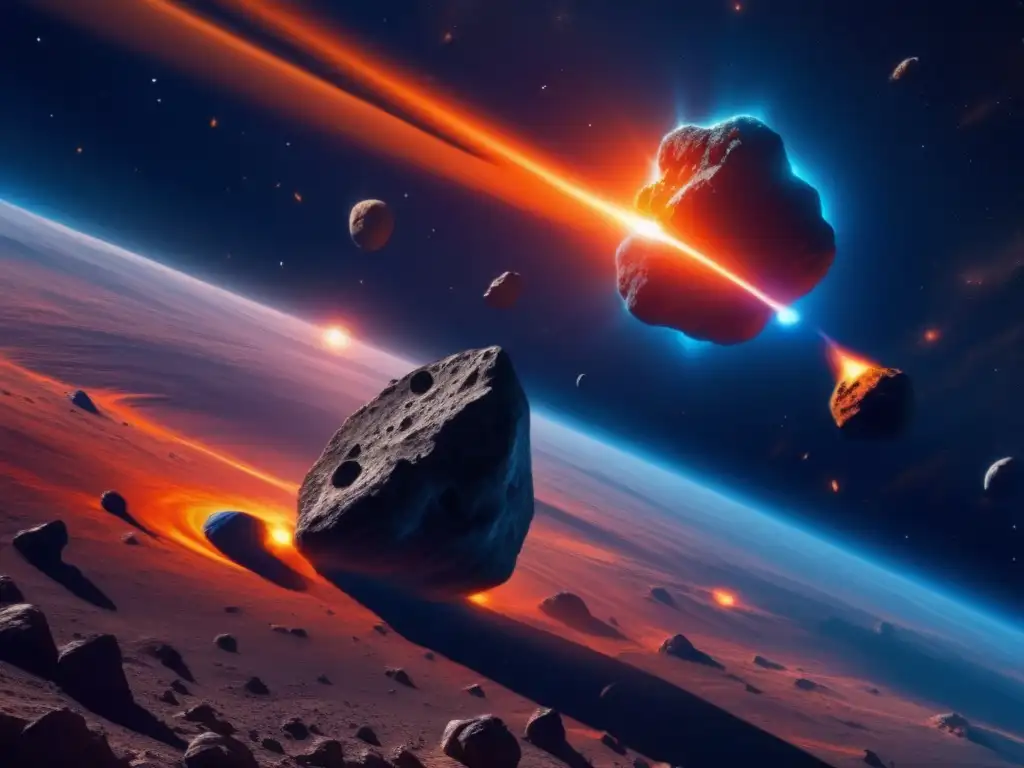 Colisión masiva de asteroides: Oportunidades y peligros en la exploración