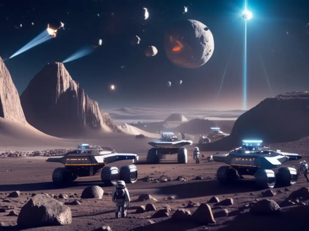 Operación minera futurista en el cinturón de asteroides: Empresas tecnológicas extraen recursos valiosos