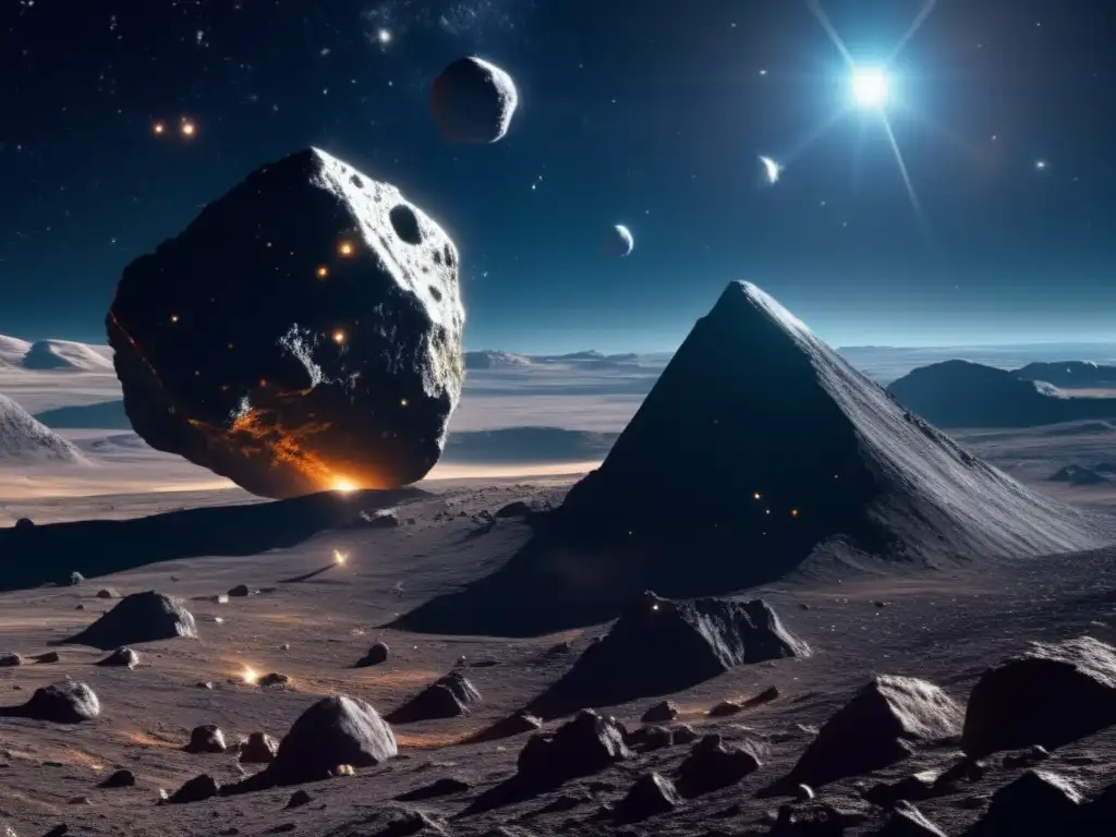 El futuro de la minería espacial: asteroides ricos en recursos Misión minera en asteroides: planificación y logística