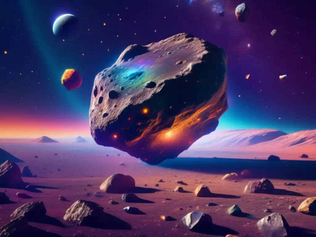 Minerales extraterrestres en asteroides: tesoros iridiscentes y fascinantes