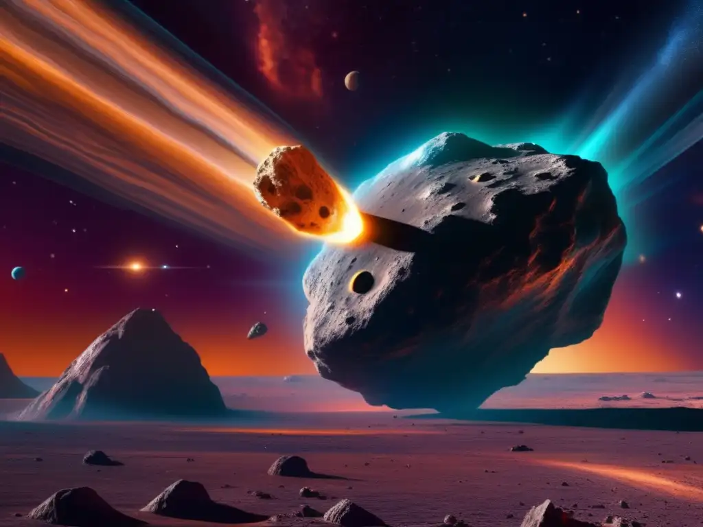 Minería de asteroides en el universo: Operación asombrosa captura la grandeza de la extracción de recursos en el espacio