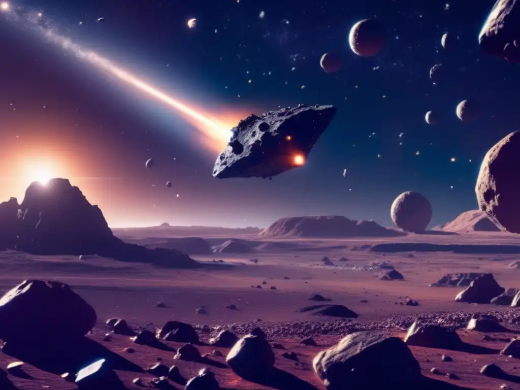 Minería de asteroides: Tecnología innovadora y escena impresionante