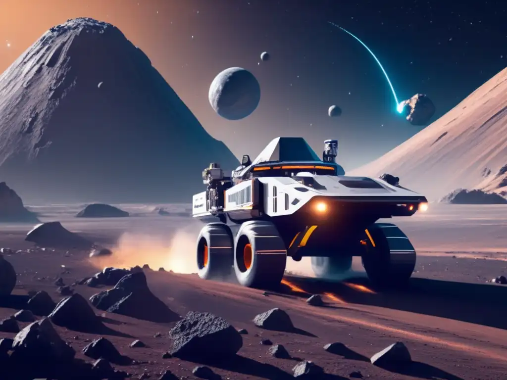 Minería de asteroides con vehículos autónomos en el espacio