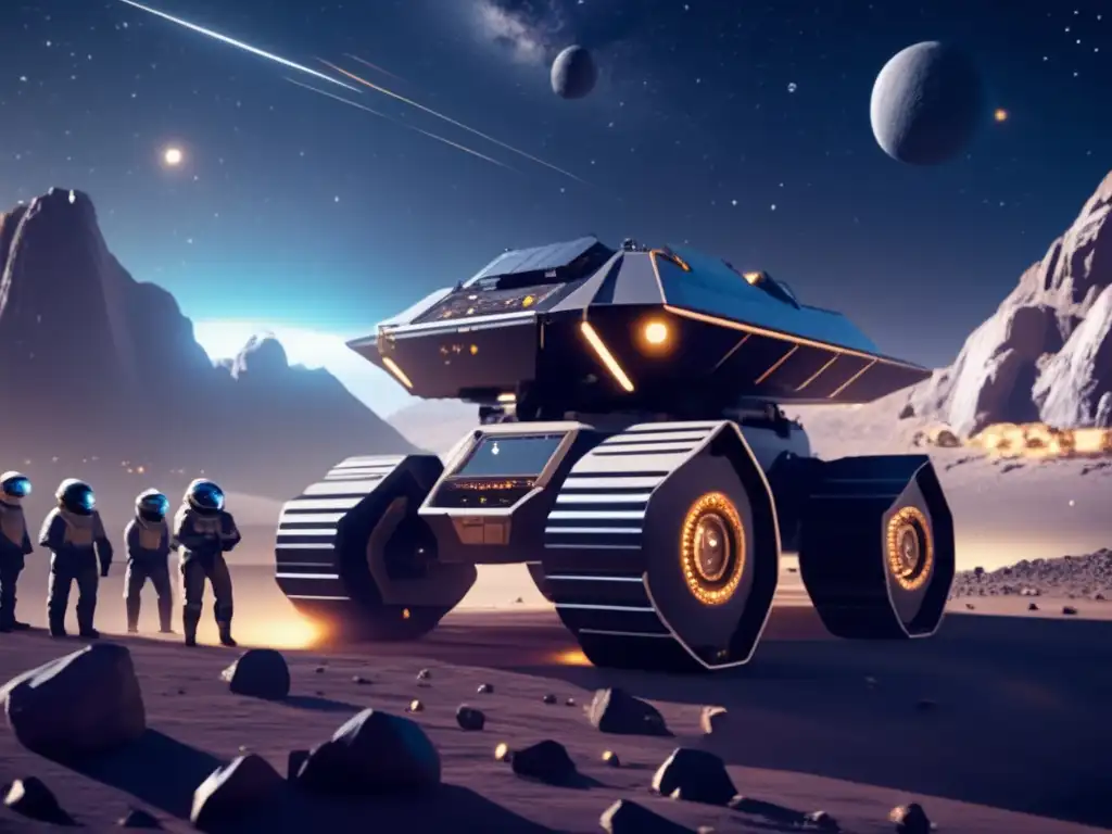 Minería de asteroides con vehículos autónomos en el espacio