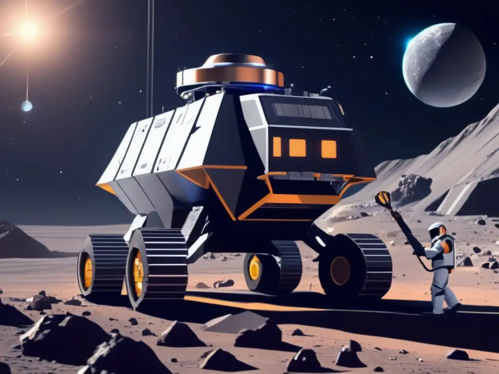 Operación de minería espacial en asteroide: futuro económico