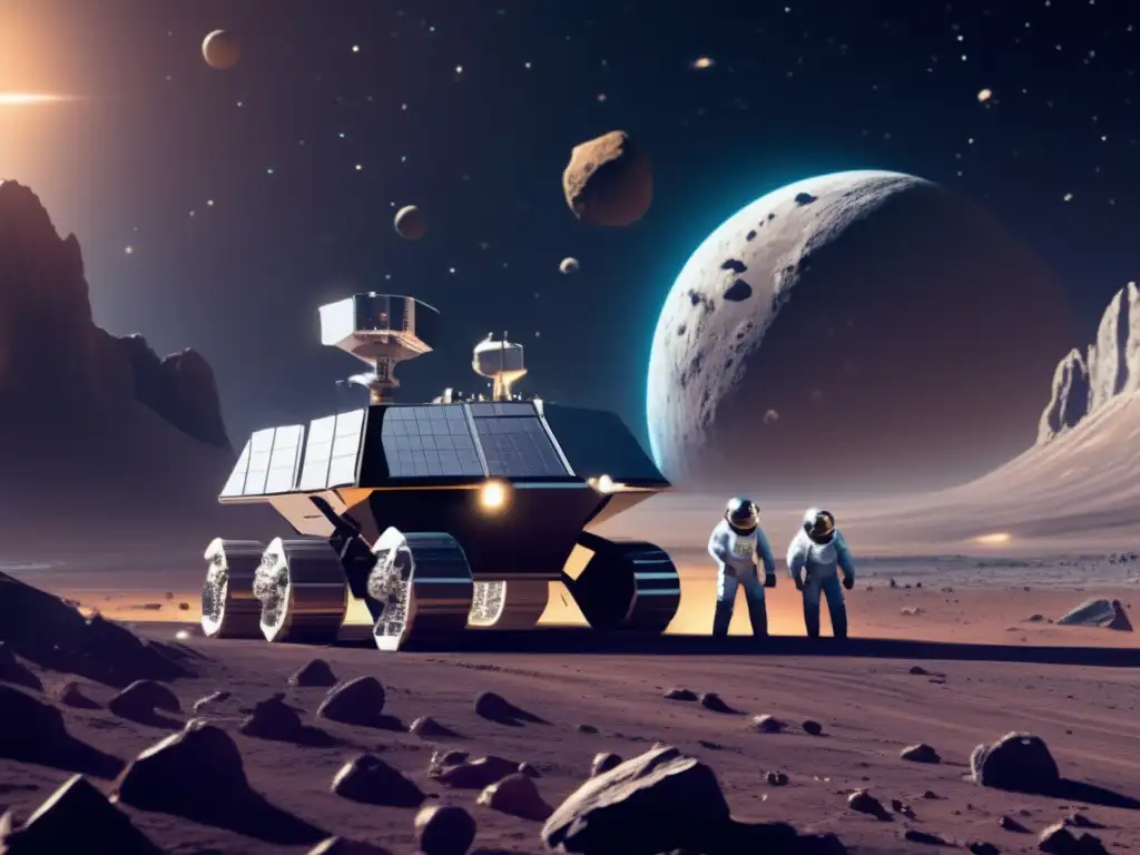 Minería espacial: Operación futurista en asteroide - Derechos de propiedad asteroides