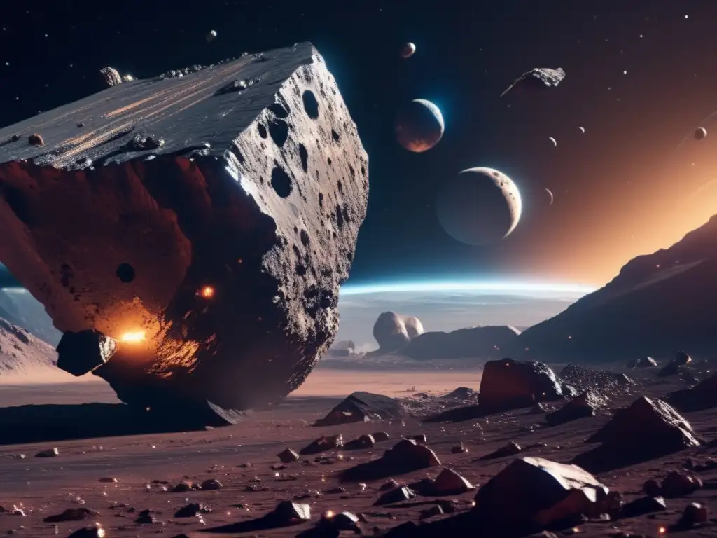 Minería espacial: Formación planetaria con asteroides