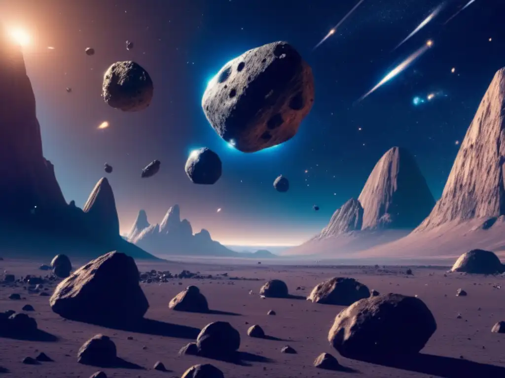 Robótica autónoma en misiones asteroides: nave futurista