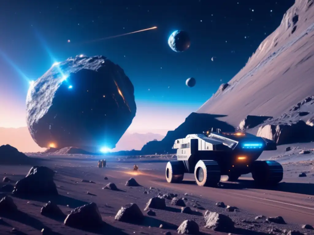 Minas espaciales en asteroide Misiones mineras en asteroides: planificación y logística