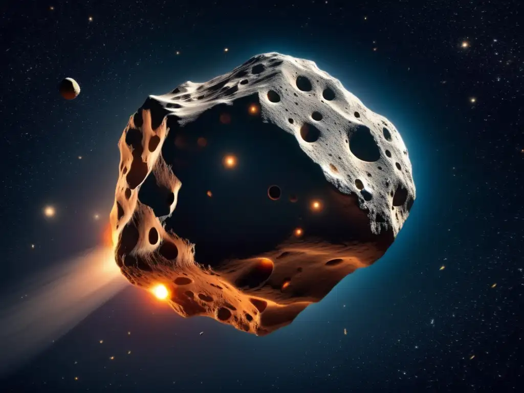 Mitos y realidades de asteroides: una imagen impactante de un asteroide masivo en el espacio