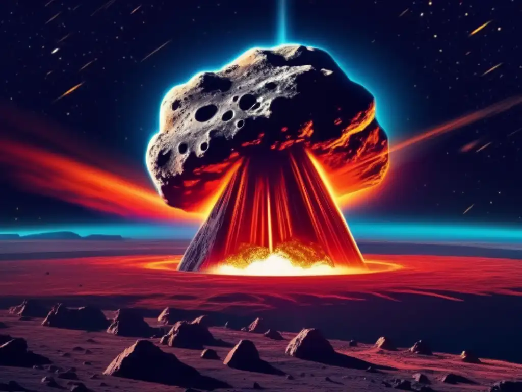 Mitos y realidades de asteroides: Amenaza inminente hacia la Tierra con cráteres, rocas y un rastro de colores vibrantes