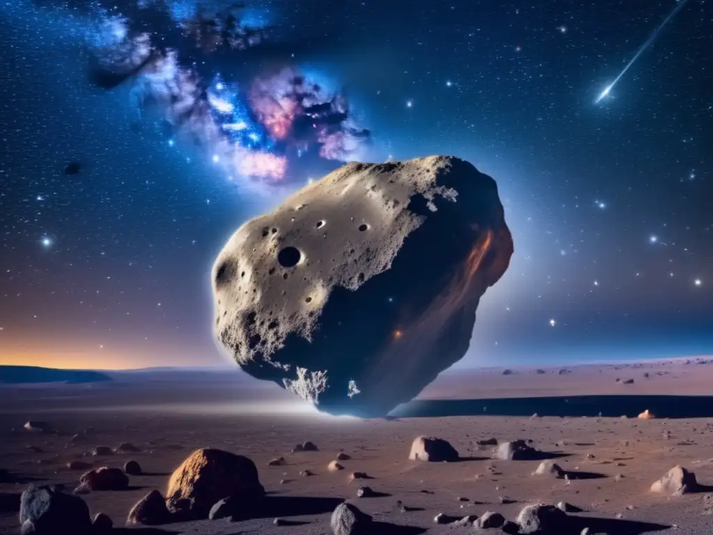 Noche estrellada: asteroide, belleza cósmica, amenaza, estudios literarios (110 caracteres)
