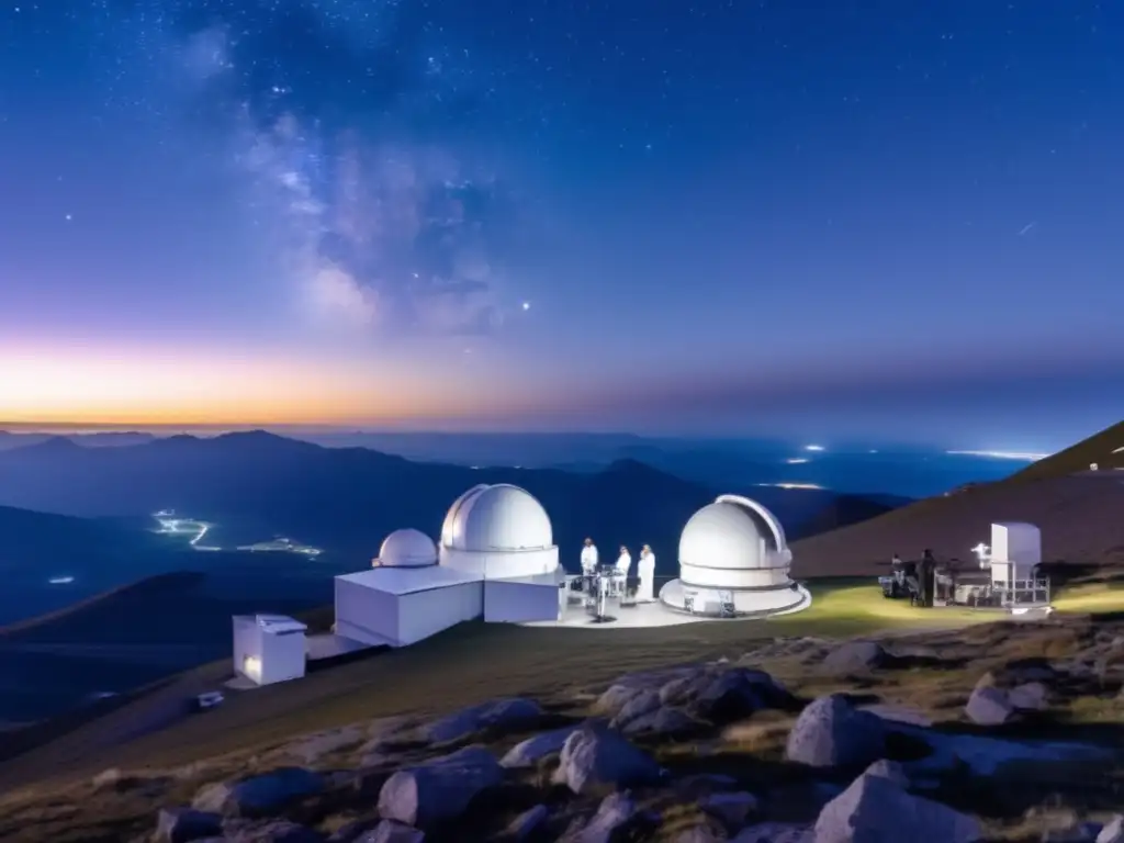 Observatorio astronómico en la montaña: tecnología, equipo científico y belleza cósmica
