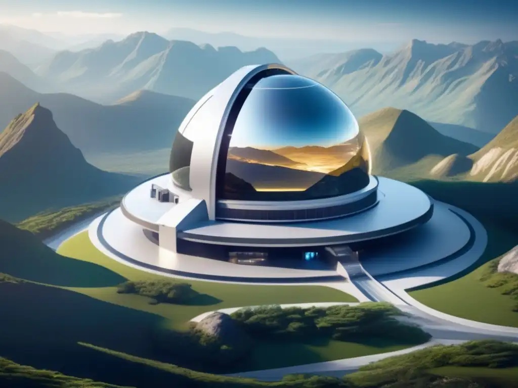 Un observatorio futurista en la montaña vigila asteroides