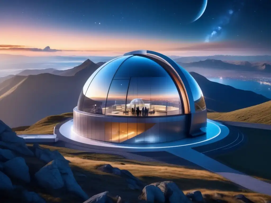 Observatorio futurista en montaña, científicos vigilan asteroides y protegen la Tierra