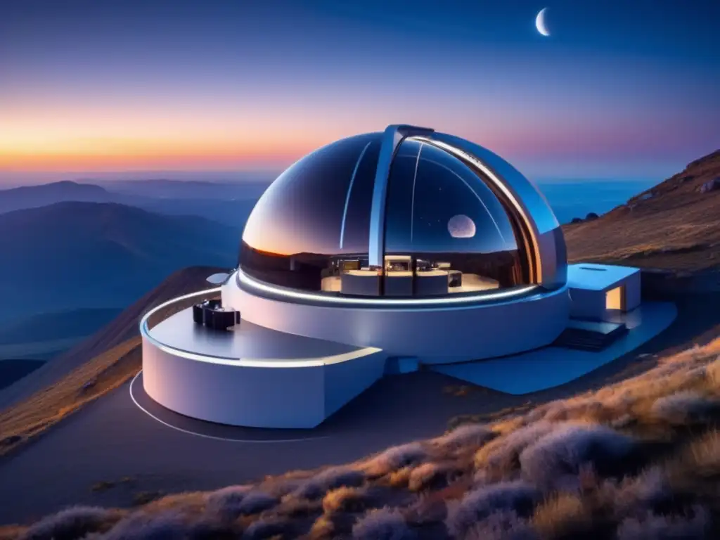 Observatorio futurista en montaña: ciencia frente a belleza y peligros cósmicos