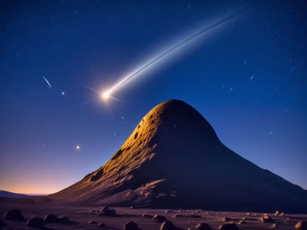 Ocasiones de asteroides eclipsando estrellas, imagen impresionante de un cielo estrellado con un asteroide oscureciendo una estrella brillante