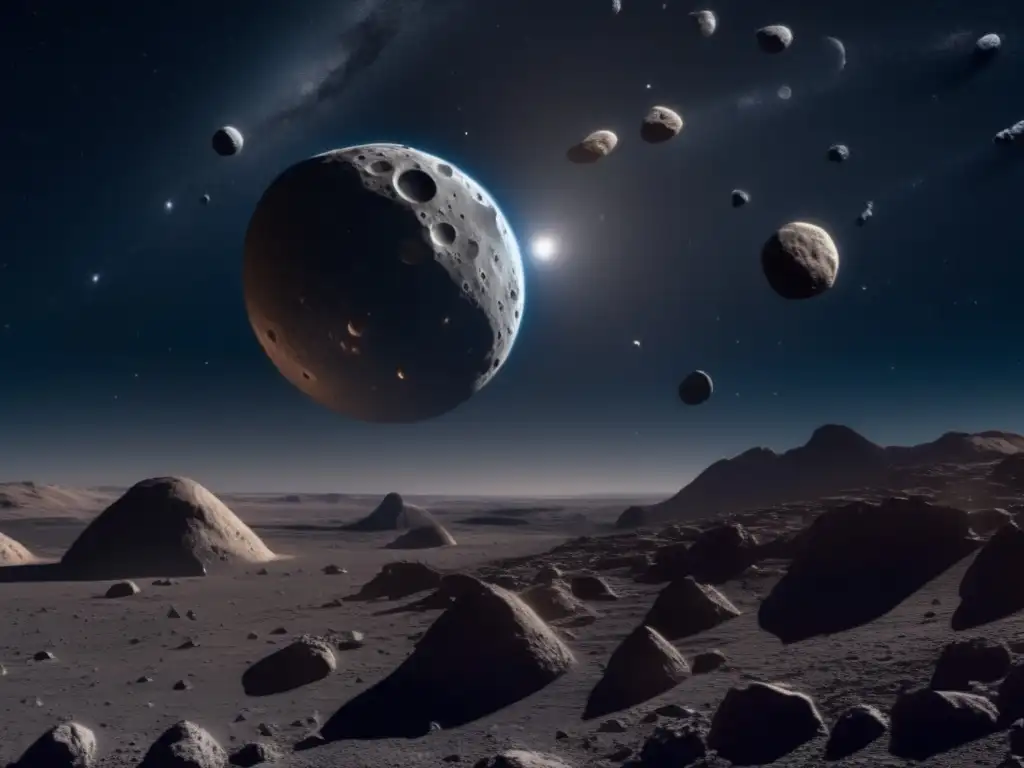 Órbita de lunas asteroides: majestuosidad y misterio en el baile gravitacional