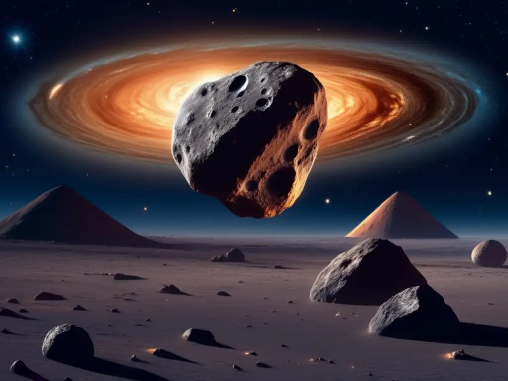 Órbitas asteroides peligrosos visualización en el espacio