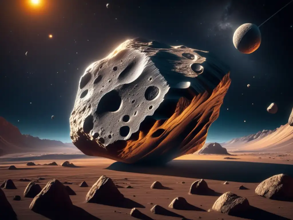 Composición orgánica, belleza enigmática de un asteroide en 8K