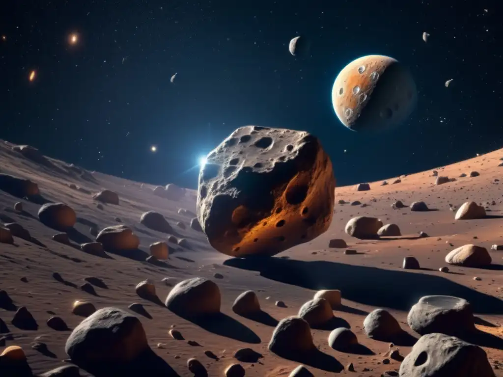 Composición y origen del asteroide tipo T en el espacio