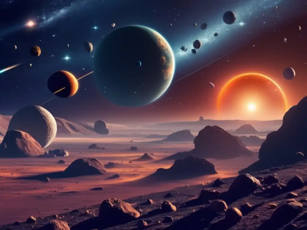 Origen del sistema solar con asteroides de diferentes tipos