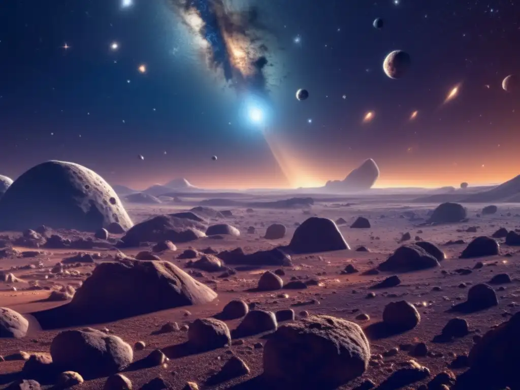 Paisaje celeste de asteroides: Inversión sostenible en minería de asteroides