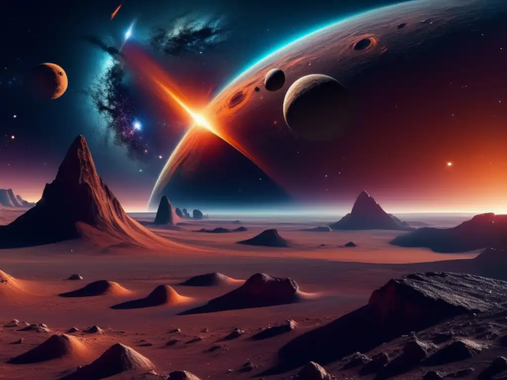 Paisaje cósmico: asteroides irregulares, vida extraterrestre