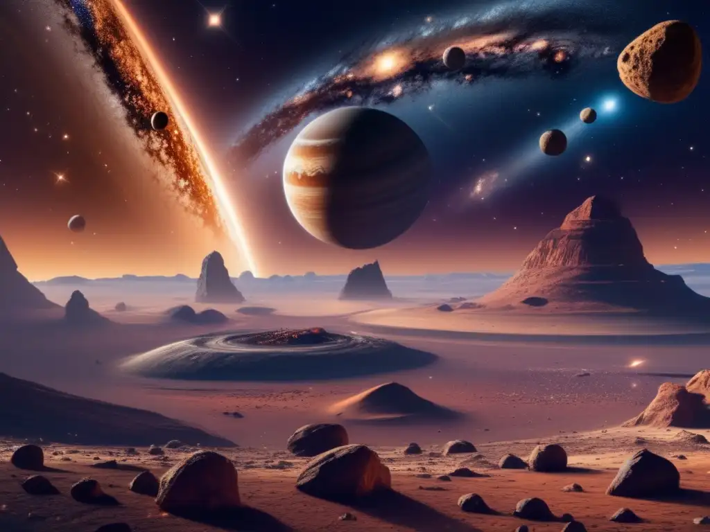 Paisaje cósmico: origen sistema solar, asteroides troyanos