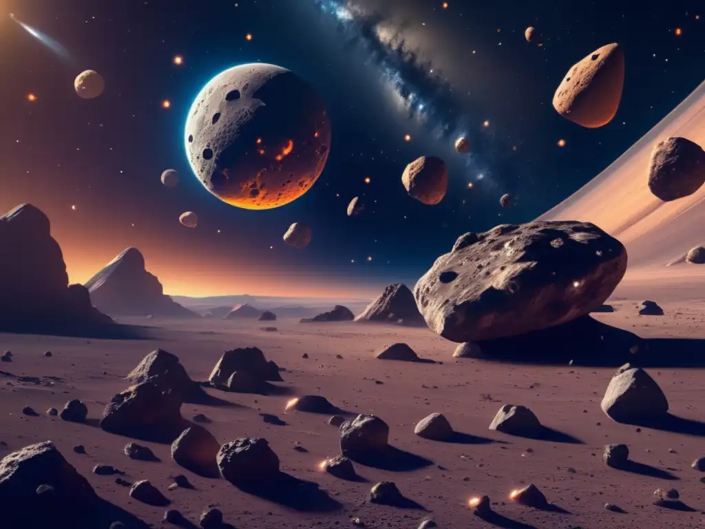 Paisaje espacial con asteroides: Tratados internacionales sobre asteroides