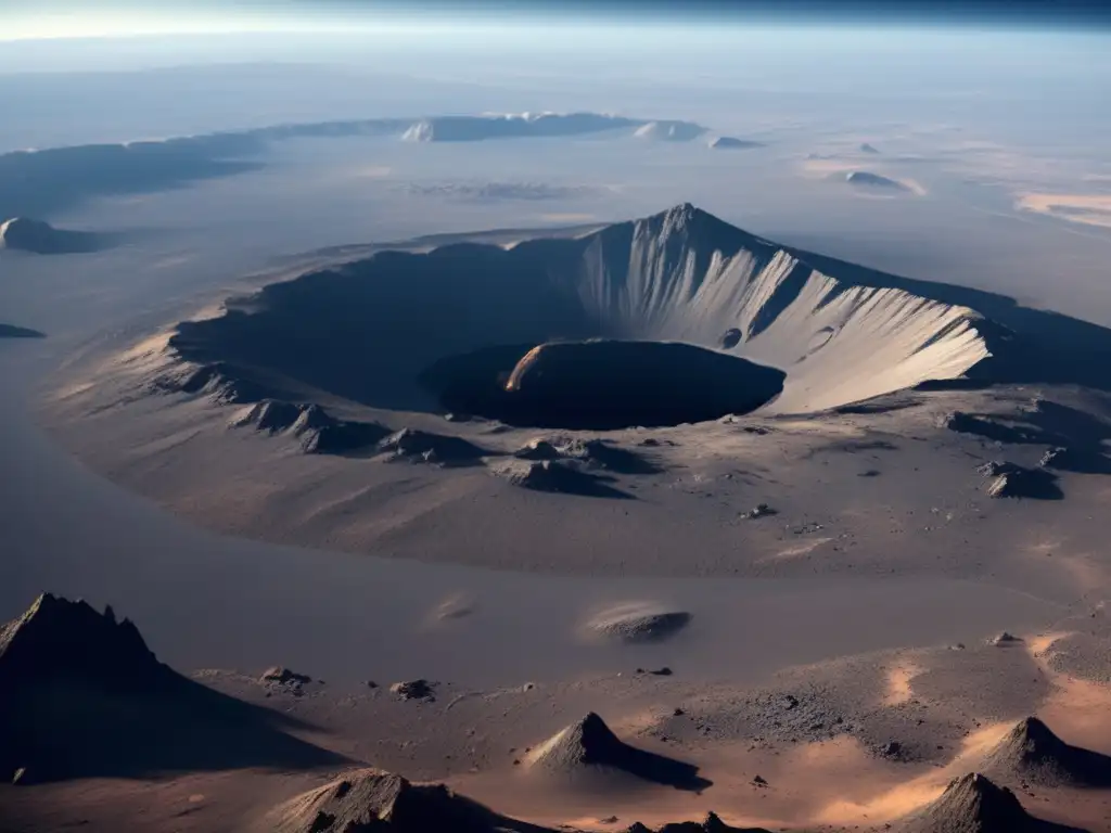 Paisaje impactante: cráteres de asteroides impresionantes