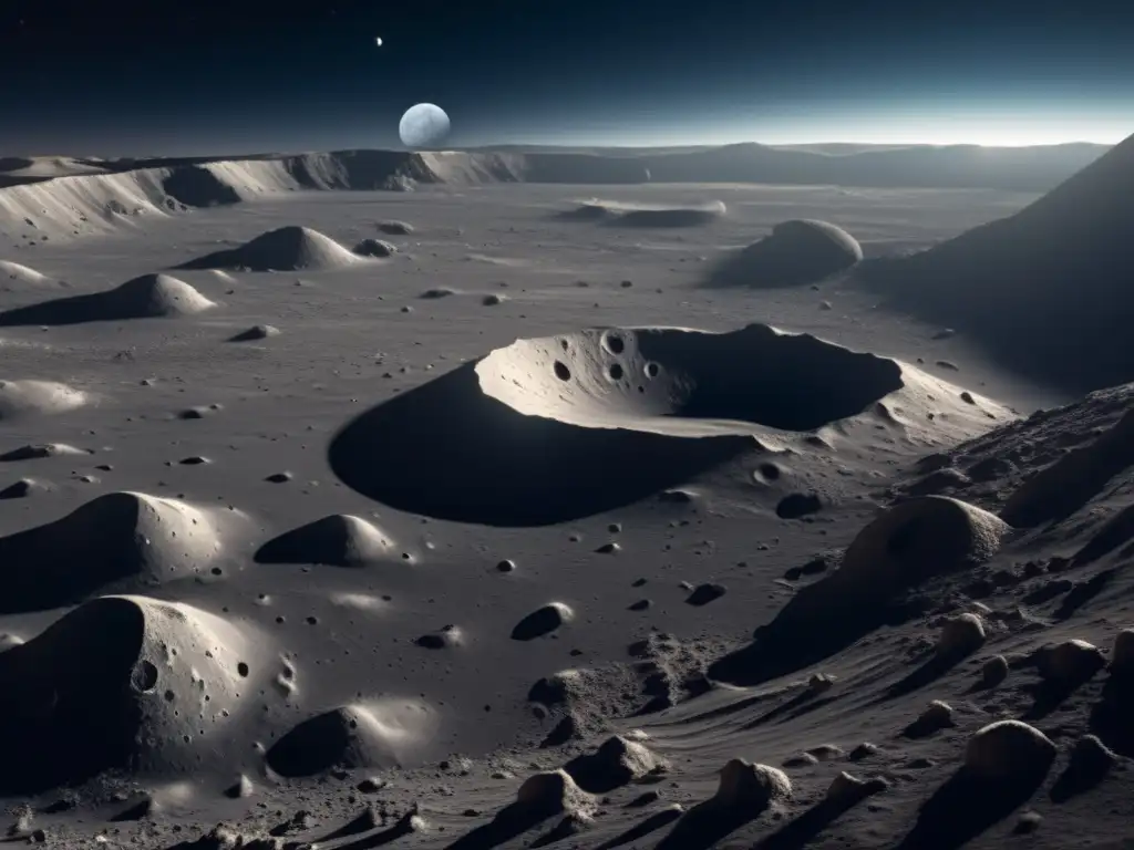 Paisaje lunar con cráteres: influencia en cultura y mitología