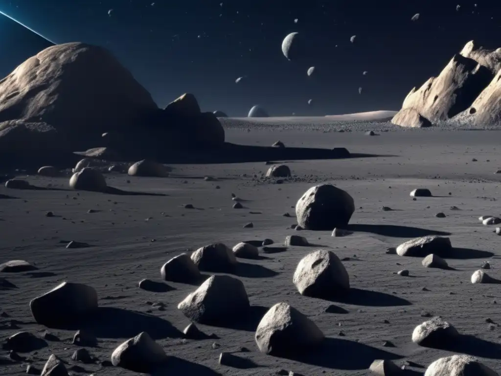 Paisaje rocoso en asteroides basálticos: Mitos y verdades
