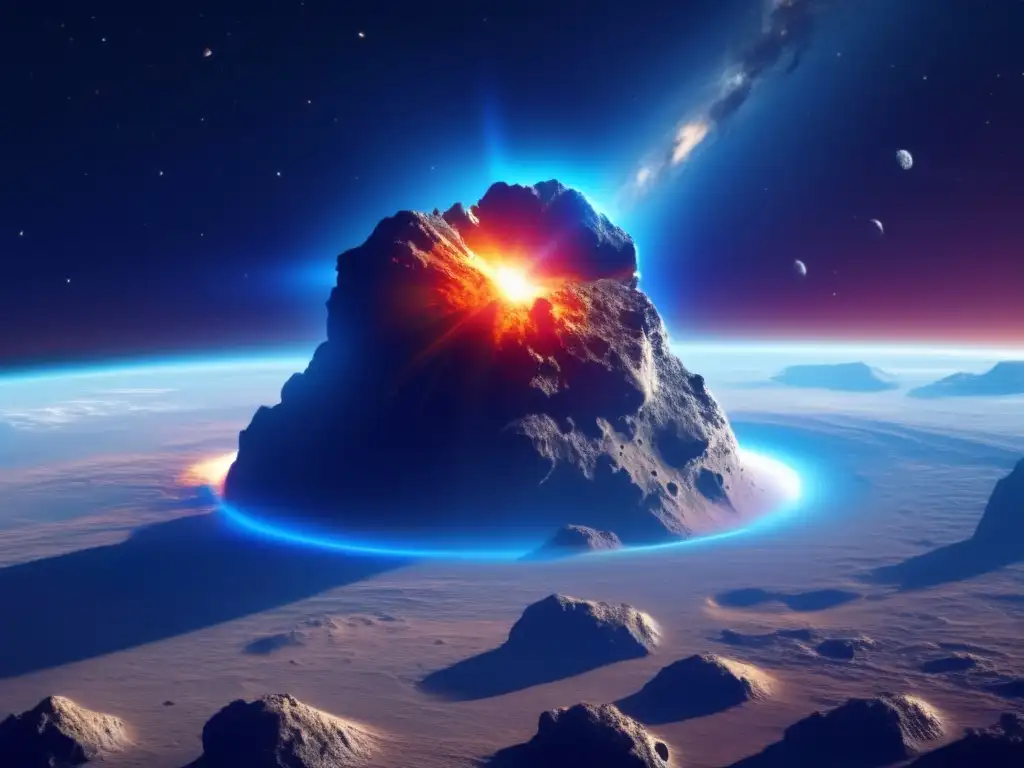 Película: Asteroides y psicología - Asteroide masivo acercándose a la Tierra con detalles asombrosos
