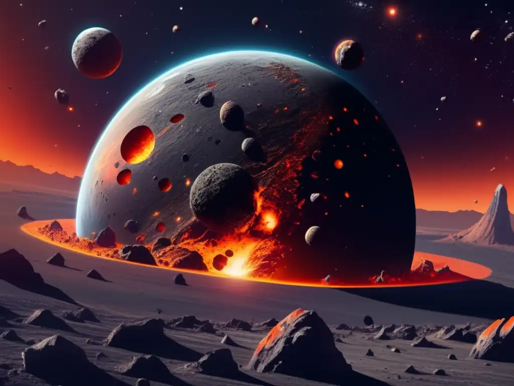 Planeta extinguido con cráteres y asteroides: Descifrando misterios planetas extinguidos