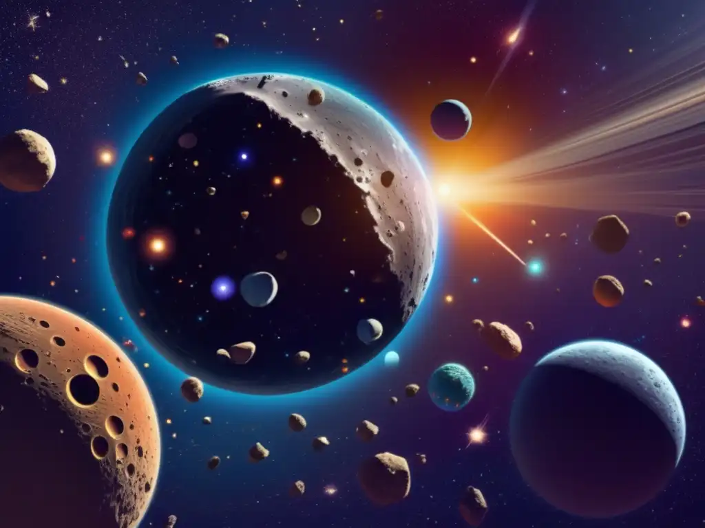 Formación de planetas con asteroides en el cinturón astral