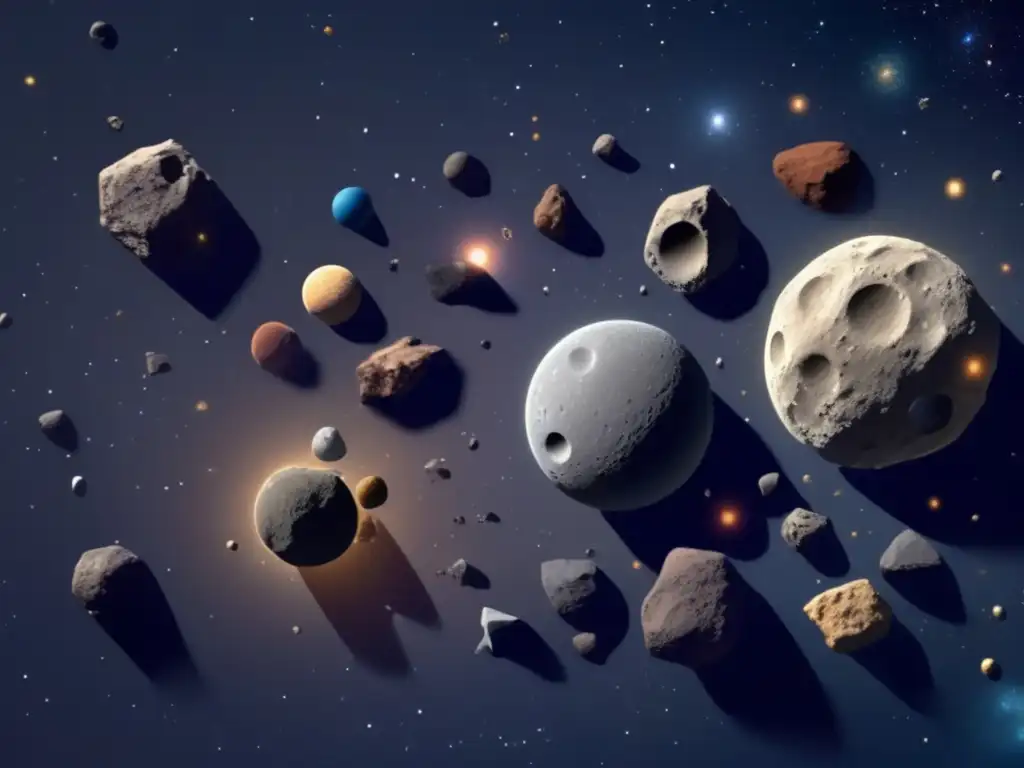 Formación de planetas con asteroides en el cinturón principal de nuestro sistema solar