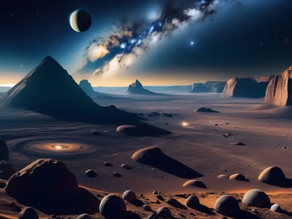 Formación de planetas con asteroides en la vasta expanse cósmica