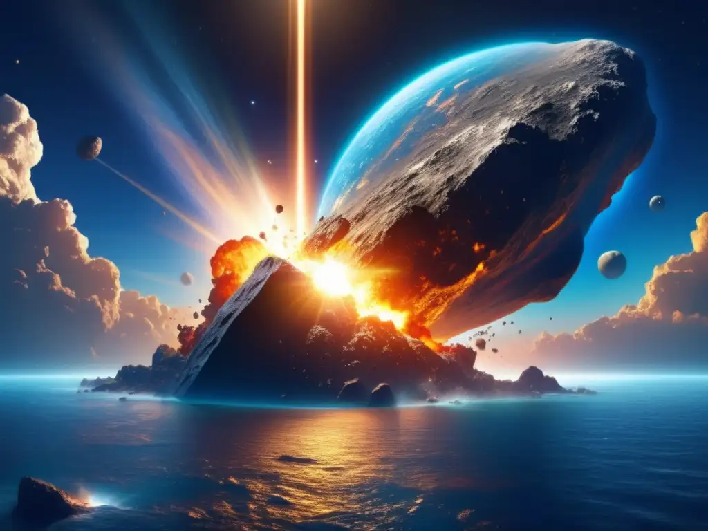 Colisión épica entre asteroide y Tierra Colisión asteroidal muestra posibilidad de vida en asteroides pequeños