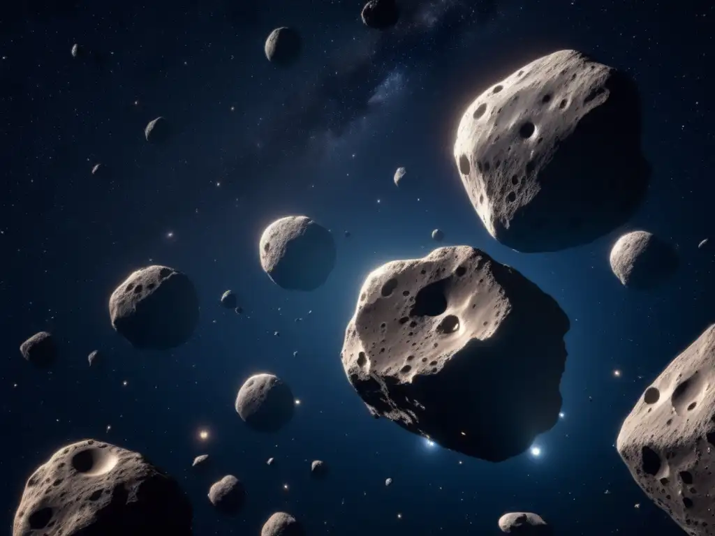 Potencial minero asteroides menores en el espacio