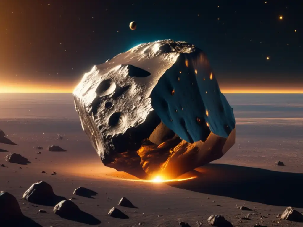 Potencial minero de asteroides metálicos en el espacio