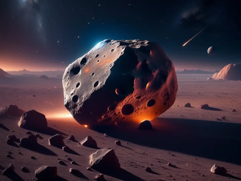 Presencia agua en asteroides: 8k imagen cosmos sorprendente con nebulosa celeste
